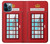 S2059 Angleterre britannique Cabine téléphonique Minimaliste Etui Coque Housse pour iPhone 12 Pro Max