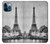 S2350 Vieille Tour Eiffel Paris Etui Coque Housse pour iPhone 12 Pro Max
