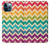 S2362 Arc en ciel coloré Shavron Zig zag Etui Coque Housse pour iPhone 12 Pro Max