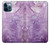 S2690 Cristaux améthyste imprimés graphiques Etui Coque Housse pour iPhone 12 Pro Max