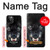 S2823 Noir Loup Bleu Yeux Visage Etui Coque Housse pour iPhone 12 Pro Max