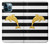 S2882 Noir et blanc rayé Dauphin d'or Etui Coque Housse pour iPhone 12 Pro Max