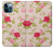 S3037 Jolie Flora Rose Cottage Etui Coque Housse pour iPhone 12 Pro Max