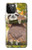 S3138 Peinture mignon bébé Sloth Etui Coque Housse pour iPhone 12 Pro Max