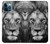 S3372 Lion Visage Etui Coque Housse pour iPhone 12 Pro Max