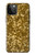 S3388 Imprimer or Glitter Graphic Etui Coque Housse pour iPhone 12 Pro Max