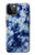 S3439 Tissu Indigo Tie Dye Etui Coque Housse pour iPhone 12 Pro Max