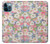 S3688 Motif d'art floral floral Etui Coque Housse pour iPhone 12 Pro Max