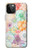 S3705 Fleur florale pastel Etui Coque Housse pour iPhone 12 Pro Max