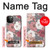 S3716 Motif floral rose Etui Coque Housse pour iPhone 12 Pro Max