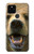 S0840 Grizzly Bear visage Etui Coque Housse pour Google Pixel 5