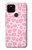S2213 Motif rose Léopard Etui Coque Housse pour Google Pixel 5
