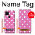 S2358 Rose à pois Etui Coque Housse pour Google Pixel 5