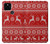 S2835 Renne Motif Tricoté Noël Etui Coque Housse pour Google Pixel 5