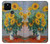 S2937 Claude Monet Bouquet de tournesols Etui Coque Housse pour Google Pixel 5