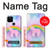 S3070 Arc en ciel pastel ciel Licorne Etui Coque Housse pour Google Pixel 5