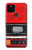 S3204 Rouge Cassette Recorder graphique Etui Coque Housse pour Google Pixel 5