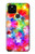 S3292 Coloré Disco étoile Etui Coque Housse pour Google Pixel 5