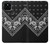 S3363 Motif Bandana Noir Etui Coque Housse pour Google Pixel 5