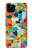 S3391 Art abstrait carreaux de mosaïque graphique Etui Coque Housse pour Google Pixel 5