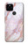 S3482 Imprimer Graphique marbre rose Etui Coque Housse pour Google Pixel 5