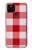 S3535 Rouge vichy Etui Coque Housse pour Google Pixel 5
