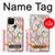 S3688 Motif d'art floral floral Etui Coque Housse pour Google Pixel 5