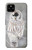 S1566 Milou Blanc Chouette Chouette Etui Coque Housse pour Google Pixel 4a 5G