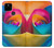 S1671 Arc en ciel coloré Rose Etui Coque Housse pour Google Pixel 4a 5G