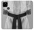 S1931 Noir Ceinture de karaté Etui Coque Housse pour Google Pixel 4a 5G