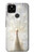 S1980 blanc Paon Etui Coque Housse pour Google Pixel 4a 5G