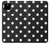 S2299 Noir Pois Etui Coque Housse pour Google Pixel 4a 5G