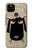 S2826 Mignon Noir Sheep Dormir Dessin Etui Coque Housse pour Google Pixel 4a 5G