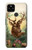 S2841 Renne de Noël millésimé Etui Coque Housse pour Google Pixel 4a 5G