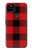 S2931 Rouge Buffle motif de vérification Etui Coque Housse pour Google Pixel 4a 5G