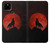 S2955 Loup Hurlant Rouge Lune Etui Coque Housse pour Google Pixel 4a 5G