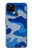 S2958 Armée Bleu Camo Camouflage Etui Coque Housse pour Google Pixel 4a 5G