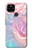 S3050 Pastel Fleurs millésimé Etui Coque Housse pour Google Pixel 4a 5G