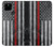 S3687 Drapeau américain de pompier mince ligne rouge Etui Coque Housse pour Google Pixel 4a 5G