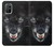 S2823 Noir Loup Bleu Yeux Visage Etui Coque Housse pour OnePlus 8T