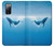 S0843 Baleine bleue Etui Coque Housse pour Samsung Galaxy S20 FE