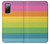 S2363 Arc en ciel Motif Etui Coque Housse pour Samsung Galaxy S20 FE