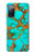 S2688 Aqua Copper Turquoise Graphic Gemme Etui Coque Housse pour Samsung Galaxy S20 FE