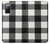 S2842 Noir et blanc Buffle motif de vérification Etui Coque Housse pour Samsung Galaxy S20 FE