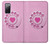 S2847 Rose Rétro téléphone Rotatif Etui Coque Housse pour Samsung Galaxy S20 FE