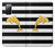 S2882 Noir et blanc rayé Dauphin d'or Etui Coque Housse pour Samsung Galaxy S20 FE