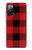 S2931 Rouge Buffle motif de vérification Etui Coque Housse pour Samsung Galaxy S20 FE