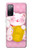 S3025 Rose Maneki Neko chat chanceux Etui Coque Housse pour Samsung Galaxy S20 FE