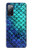S3047 Vert Sirène écailles de poisson Etui Coque Housse pour Samsung Galaxy S20 FE