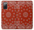 S3355 Motif Bandana Rouge Etui Coque Housse pour Samsung Galaxy S20 FE